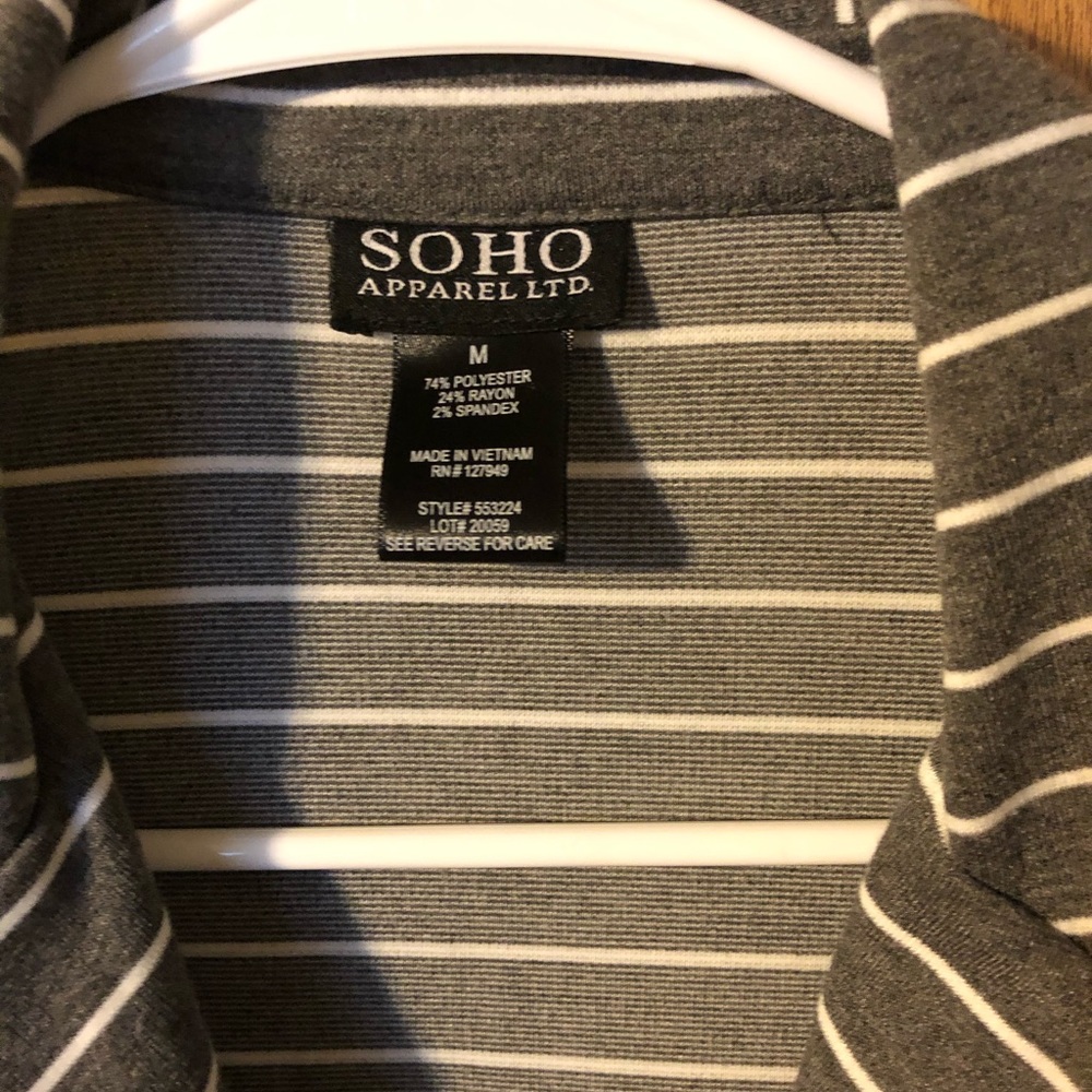 Grey pinstripe blazer